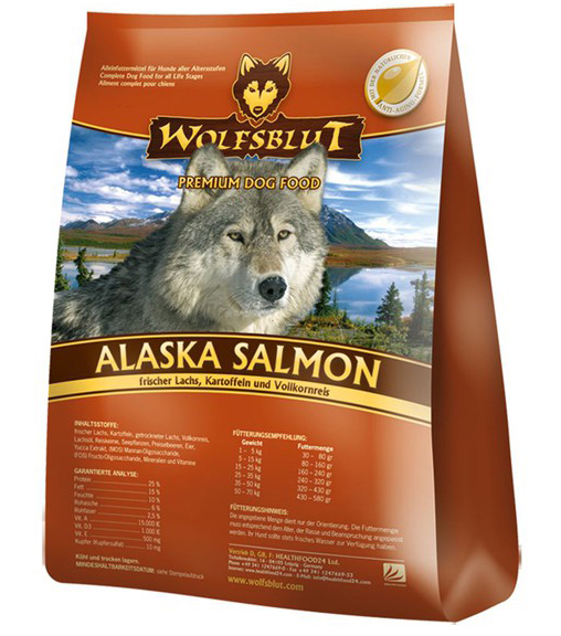 Wolfsblut ALASKA SALMON корм для собак Лосось для собак с аллергич.реакциями