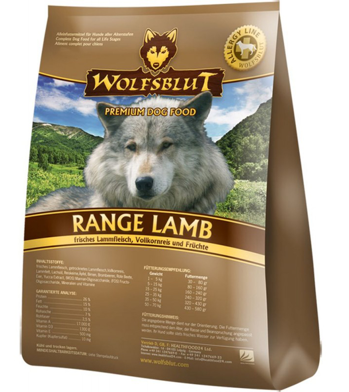 Wolfsblut RANGE LAMB корм для собак Ягненок и рис