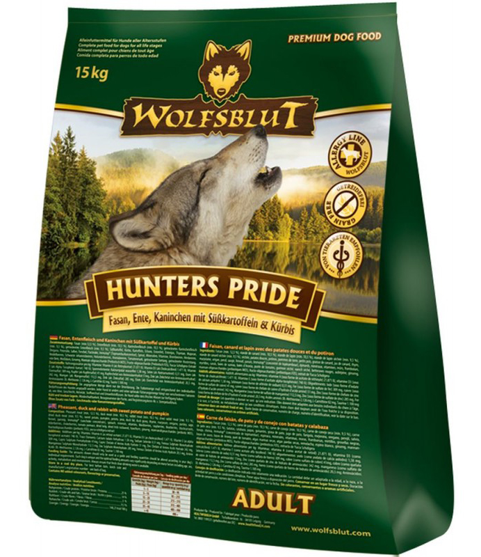 Wolfsblut HUNTERS PRIDE корм для собак Буйвол и тыква