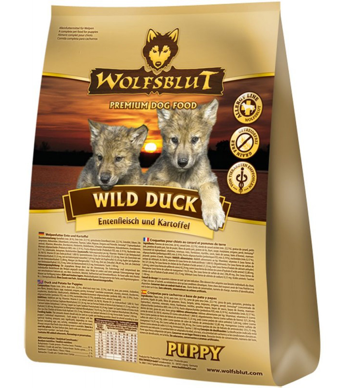 Wolfsblut WILD DUCK PUPPY корм для щенков Утка и картофель