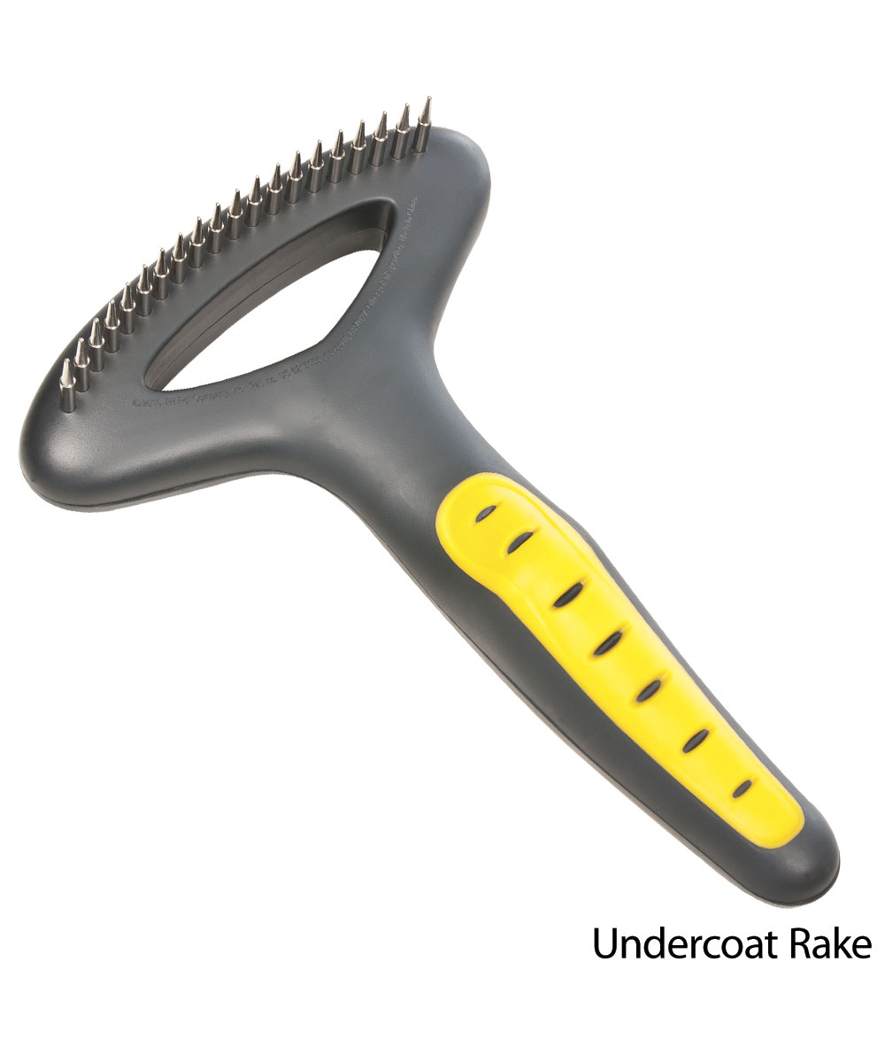 JW65006 Grip Soft Undercoat Rake - ShortbTeeth Расческа-грабли для собак короткие зубья