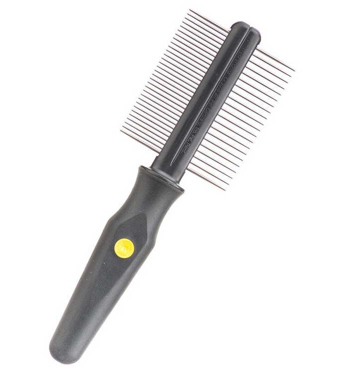JW65030 Grip Soft Dog Double Sided Comb Расческа для собак двухсторонняя: частые и редкие зубья