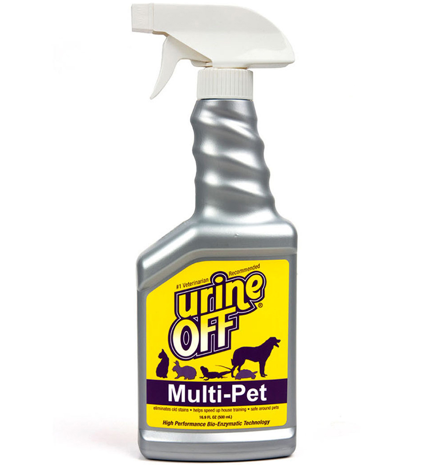 UrineOff Odor and Stain Remover Multi-Pet Средство для уничтожения пятен и запахов от домашних животных 500мл арт UO01067
