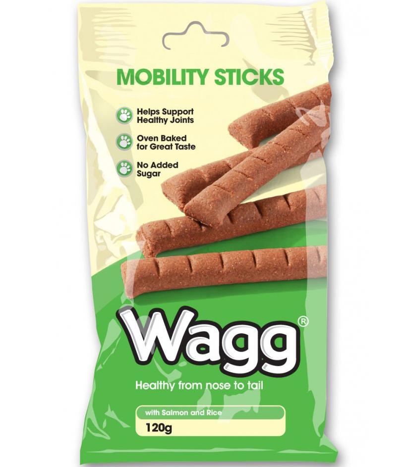 Wagg MOBILITY TREATS лакомство для собак подвижных лосось/рис 120гр