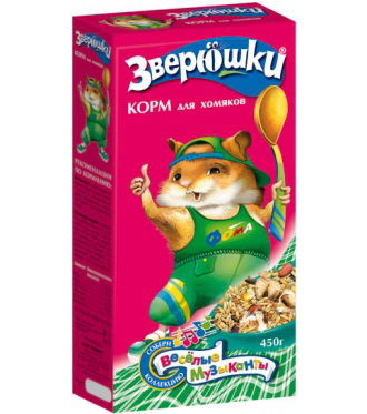 ЗВЕРЮШКИ корм для хомяков 450гр