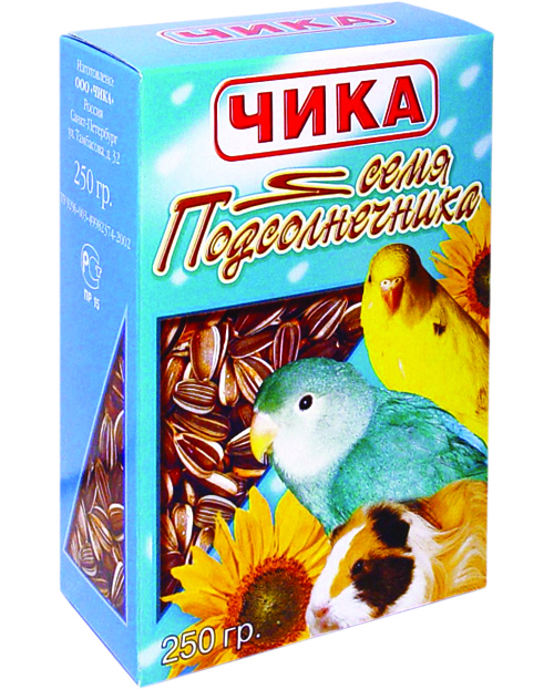 Чика Семя подсолнечника для птиц 250гр