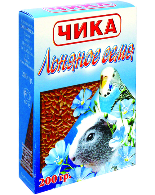 ЧИКА Льняное семя для птиц 200гр