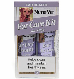 Nutri-Vet Ear Care kit набор для ухода за ушами (подсушивающий крем+ушные капли)