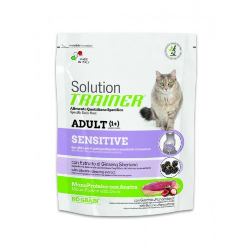 Trainer Solution sensetive для кошек c уткой