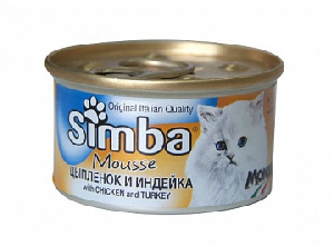 Simba Cat Mousse мусс для кошек цыпленок/индейка арт. 70009447