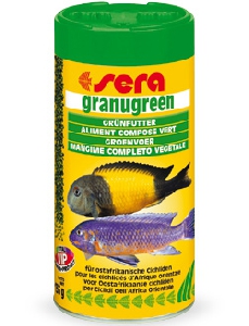 Sera Granugreen гранулы для растительноядных цихлид