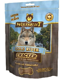 Wolfsblut COLD RIVER Крекеры для собак Форель с бататом 225гр