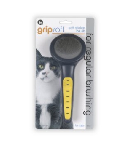 JW65027 Grip Soft Cat Slicker Brush Щетка-пуходерка для кошек, фото №2
