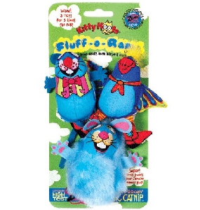 Fat Cat Fluff-o-Rama Три мягкие зверушки игрушка для кошек 3шт MK610138 Fat Cat Fluff-o-Rama Три мягкие зверушки игрушка для кошек 3шт MK610138