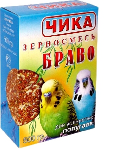 ЧИКА БРАВО корм для волнистых попугаев 500гр