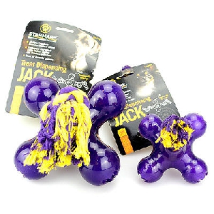 StarMark Treat Dispensing JACK Интерактивная резиновая игрушка для собак, фото №2