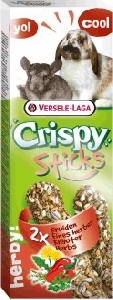 VERSELE-LAGA палочки для кроликов и шиншилл Crispy с травами 2х55 г VERSELE-LAGA палочки для кроликов и шиншилл Crispy с травами 2х55 г