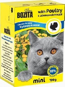 Mini Кусочки в желе для кошек с домашней птицей