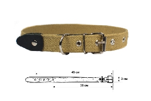 Ошейник брезентовый, 1 слой, 37-47 х 2см