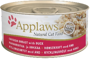 Applaws Консервы для кошек с курицей и уткой