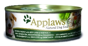 Applaws Консервы для собак с курицей, говядиной, печенью и овощами
