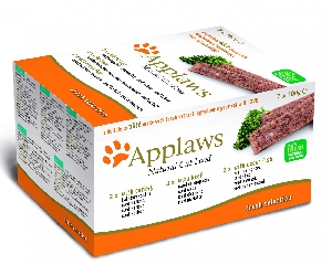 Applaws Набор для кошек "Индейка, говядина, океаническая рыба", 7 шт. х 100г