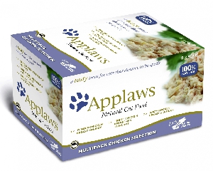 Applaws Набор для кошек "Куриное ассорти": 8 шт. x 60г