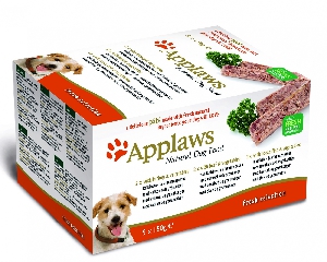 Applaws Набор для собак "Индейка, говядина, океаническая рыба", 5шт.x150г