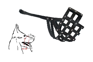 Намордник кожаный № 5: овчарка