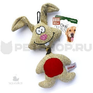 Игрушка для собак "Заяц с пищалкой"