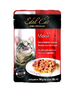 Edel Cat Паучи Кусочки в желе с кроликом и печенью
