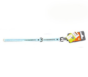Hunter Smart ошейник Modern Luxus кожзам 1 ряд страз голубой
