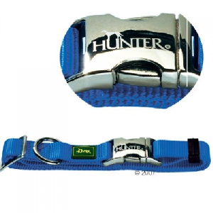 Hunter ошейник ALU-Strong нейлон с металлической застежкой бирюзовый Hunter ошейник ALU-Strong нейлон с металлической застежкой бирюзовый