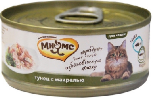 Мнямс консервы для кошек Тунец с макрелью в нежном желе 70 г