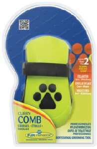 FURminator расческа резиновая Curry Comb зубцы 5 мм