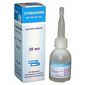 Отибиовин ушные капли 20мл