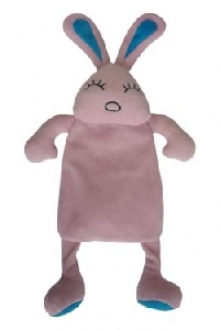 Игрушка для собак "Кролик" шуршащий, с пищалкой, плюш, 35 см