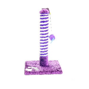 Когтеточка "Эко-столбик" фиолетовая, 25x25x43 см