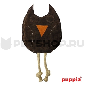 Игрушка для собак "Сова", коричнеый, 22см х 18см