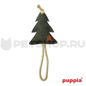 Игрушка для собак "Ель", хаки, 20см х 15см