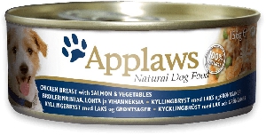 Applaws Консервы для собак с курицей, лососем и овощами 12х156гр