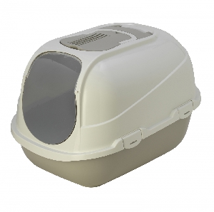 Туалет-домик Mega Comfy с совком и угольным фильтром, 65,7x49,3х47, теплый серый, фото №2