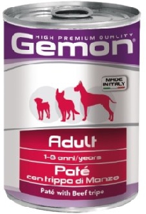 Gemon Dog консервы для собак паштет говяжий рубец 400г