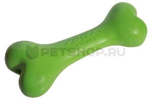 Игрушка для собак кость из литой резины, лайм