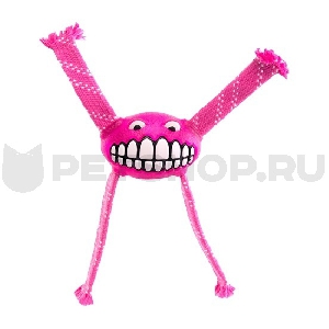 Игрушка с принтом зубы и пищалкой FLOSSY GRINZ, розовый
