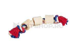 Канат, хлопок 18 см + 3 ролла из кожи, фото №2
