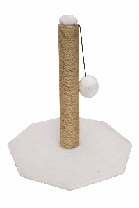 Когтеточка "Столбик", белая, 48х36х34 см, джут