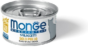 Monge Cat Monoprotein хлопья для кошек из курицы 80г