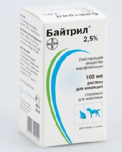 Bayer Байтрил  2,5% инъекционный раствор 100 мл