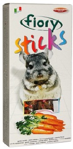 FIORY палочки для шиншилл Sticks с морковью 2х40 г